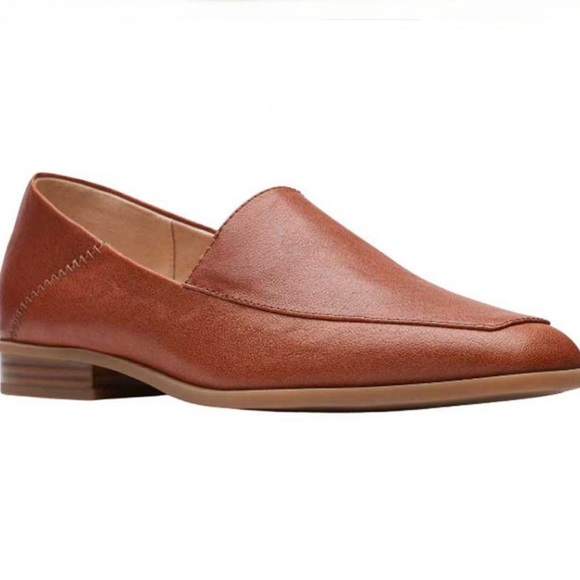 Clarks Shoes - Clarks Sarafyna Freva Loafer Tan Leather